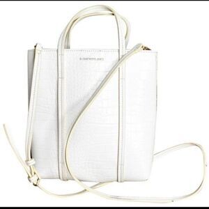 Elizabeth and James Embossed Crocodile Vegan Leather Crossbody Handbag